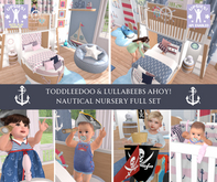{KK} TD Toddleedoo & Lullabeebs AHOY! Nautical Nursery Set ♥ Upsies Autoplay Ready