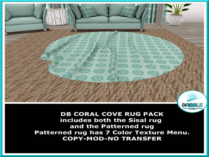 DB CORAL COVE RUG PACK  add me
