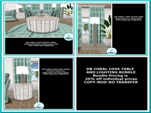 DB CORAL COVE TABLE AND LIGHTING BUNDLE add me