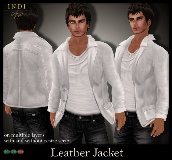 INDI Designs - Leather Jacket white (m)