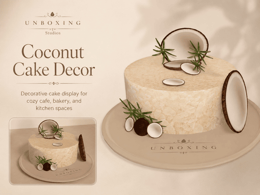 Coconut Cake Decor