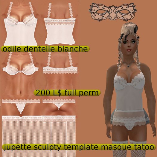 odile dentelle blanche