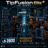 TipFusion Elite LSL Script for Second Life – Advanced Tip Jar System with Leaderboards, Goals, Analytics, Donor Rankings