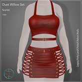 Duet Willow Set Scarlet