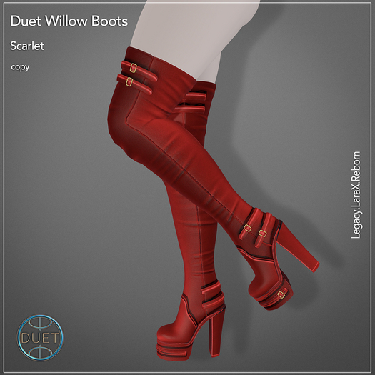 Duet Willow Boots Scarlet 