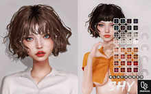 [monso] Shy Hair /Black & Red
