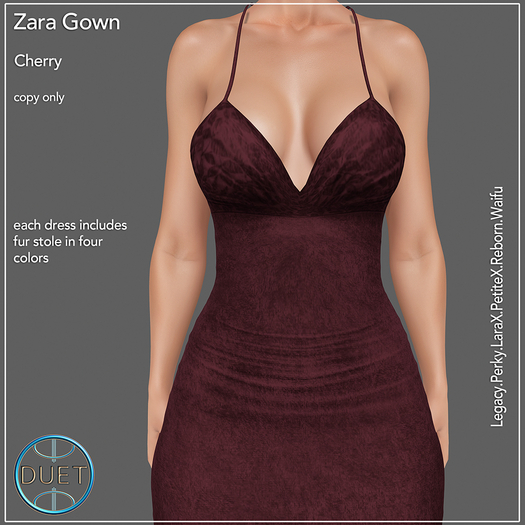 Duet Zara Gown Cherry