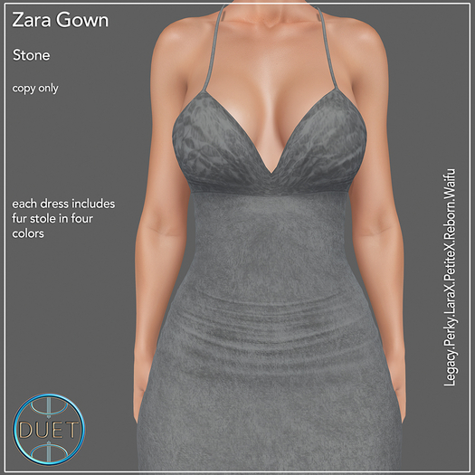 Duet Zara Gown Stone 