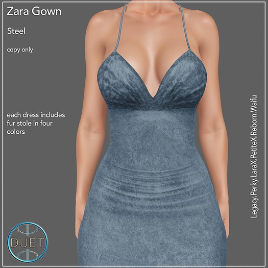 Duet Zara Gown Steel 