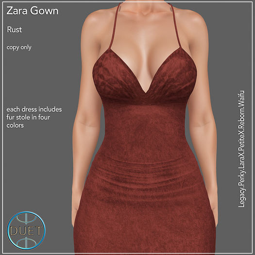 Duet Zara Gown Rust