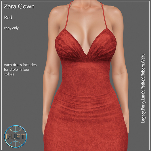 Duet Zara Gown Red 