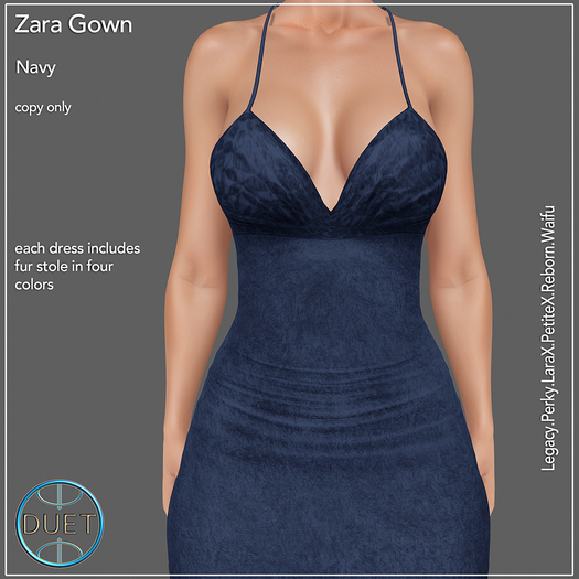 Duet Zara Gown Navy 