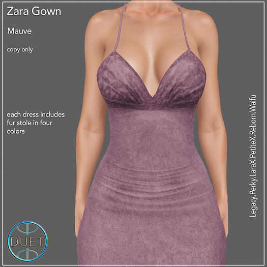 Duet Zara Gown Mauve 