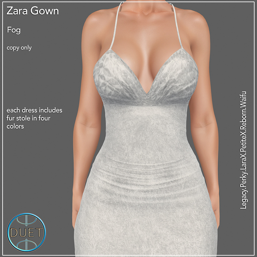 Duet Zara Gown Fog 