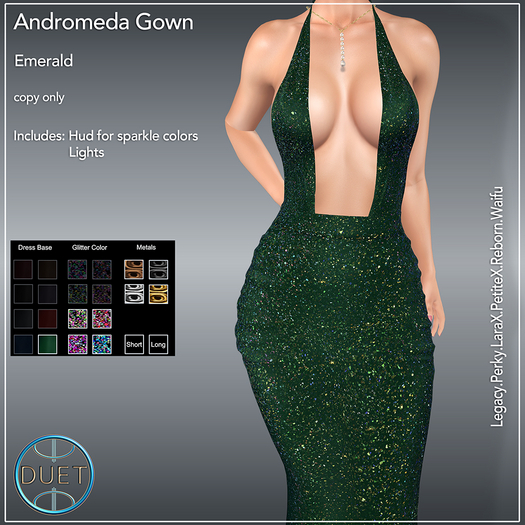 Duet Andromeda Gown Emerald