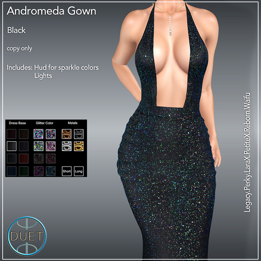 Duet Andromeda Gown Black