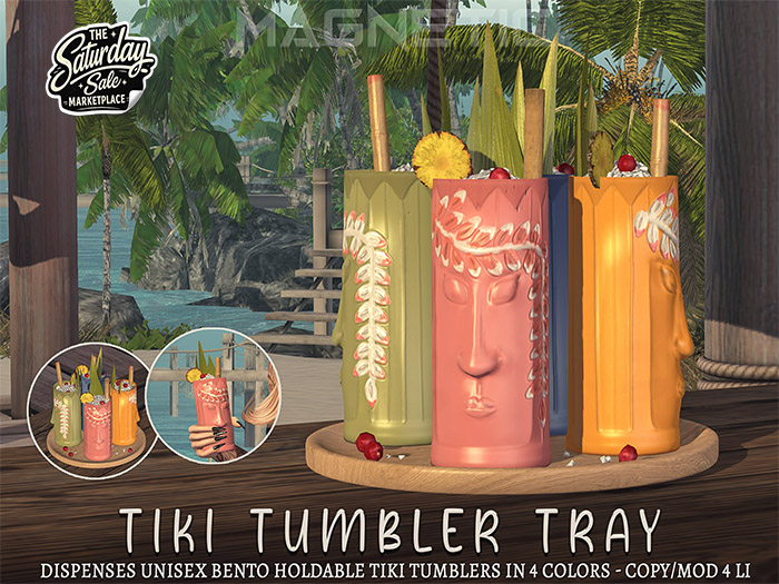 Magnetic - Tiki Tumbler Tray
