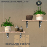 DD Florabelle Shelf & Decor Set