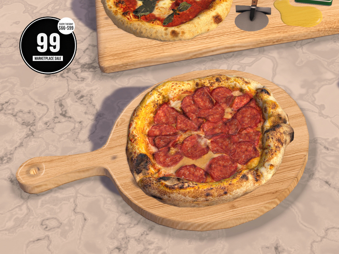 Pepperoni Pizza Board (HomeMade Pizza) [BENTO] 99 MARKETPLACE 