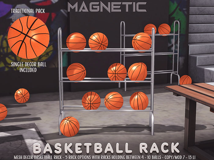 Magnetic - Basketball Rack x Traditional Pack