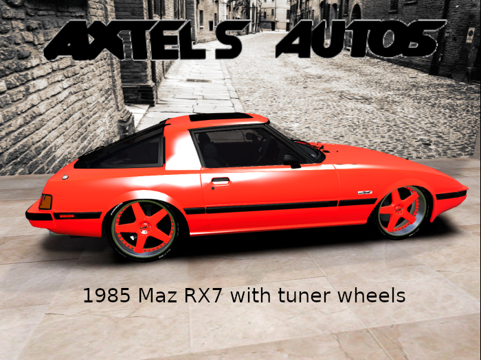 1985 Maz RX7 -tuner wheels