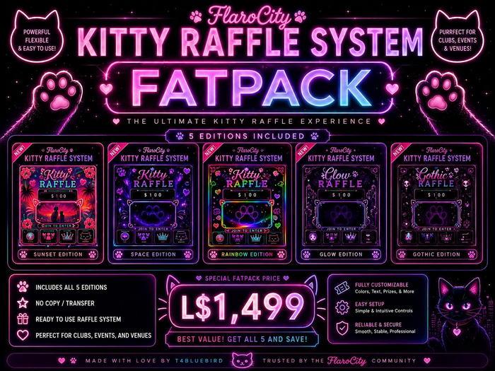 FlaroCity Kitty Raffle System FATPACK - 5 Editions