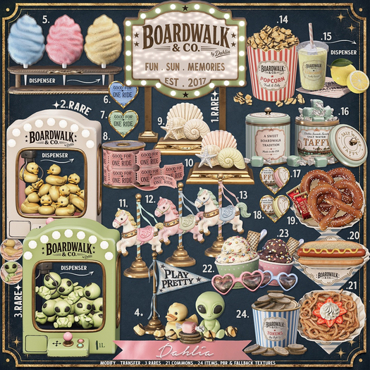 Dahlia - Boardwalk & Co. - Duckie Claw Machine 2 (REZ) RARE