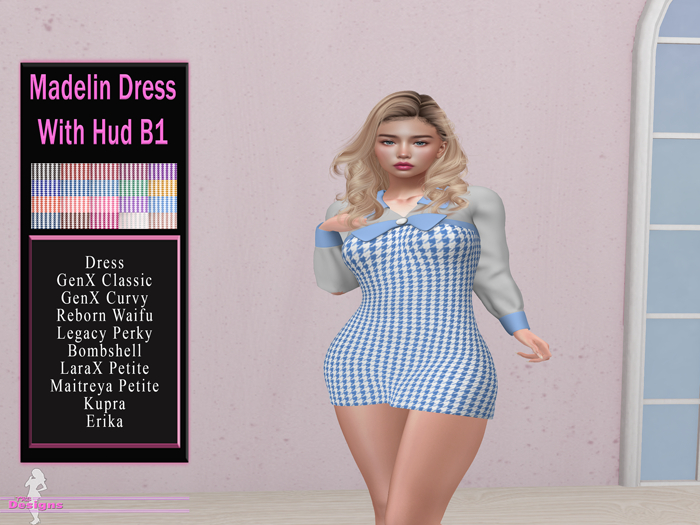 Madelin Dress With Hud B1
