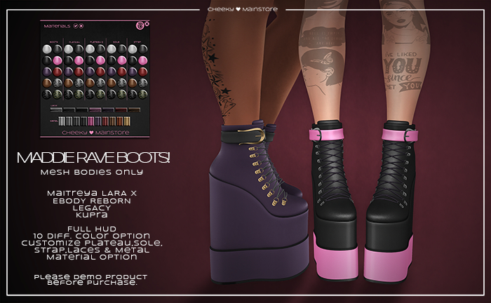 .:cheeky:. Maddie Rave Boots! //DEMO//