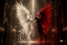 Eternal Duality – Celestial Light and Shadow Angels
