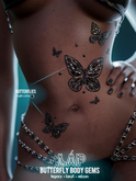 Butterfly Body Gems by LAP (Black)