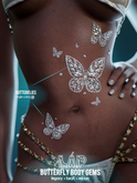 Butterfly Body Gems by LAP (Silver)