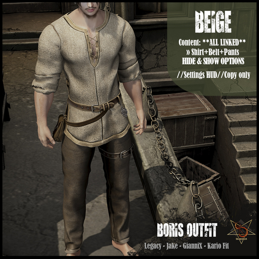 //RKS// Boris Outfit - Beige