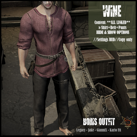 //RKS// Boris Outfit - Wine