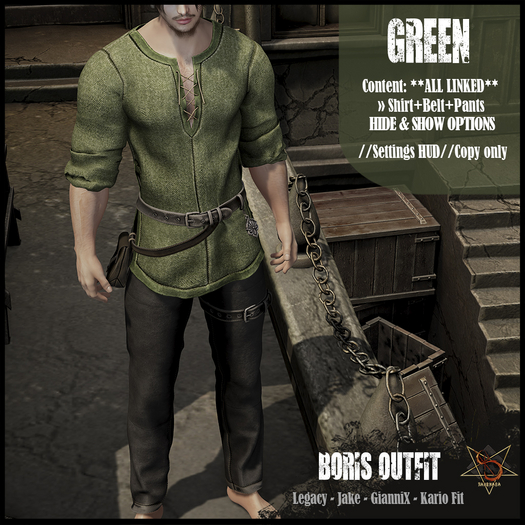 //RKS// Boris Outfit - Green