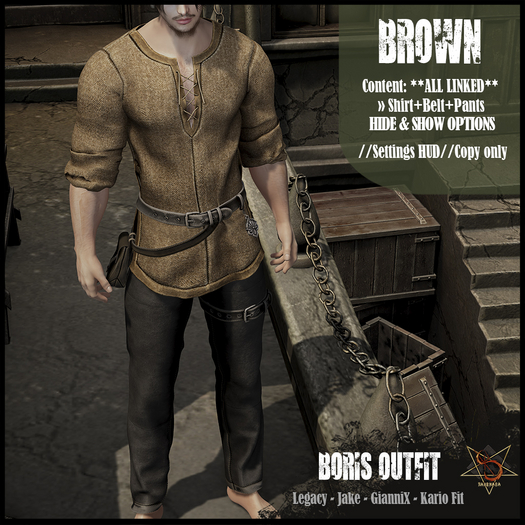 //RKS// Boris Outfit - Brown