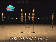 Magnetic - Tiki Torch Lights