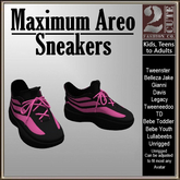 Maximum Areo Sneaker [2cute] Black & Hot Pink