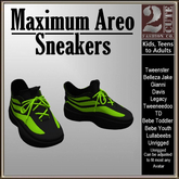 Maximum Areo Sneaker [2cute] Black & Inch Worm