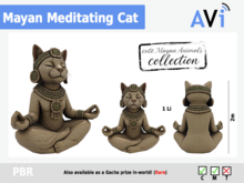 *AVI* Mayan Meditating Cat