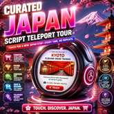 Curated Japan Script Teleport Tour | FULL PERM SCRIPT! | Touch for a new Japan stop—every time, no repeats.