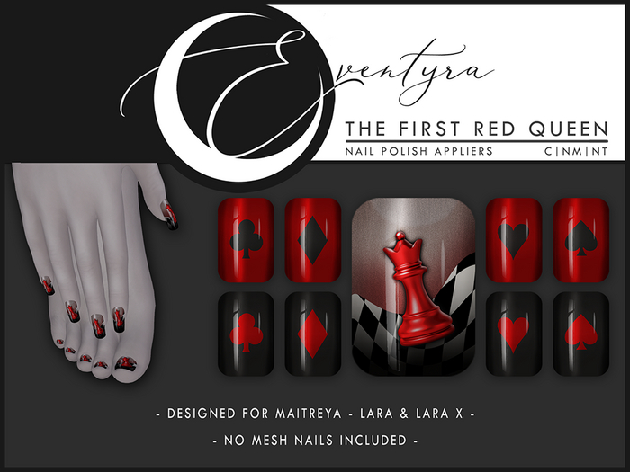 Eventyra - Maitreya Nail HUD - The First Red Queen