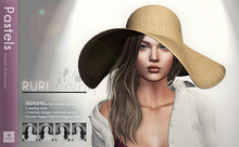 *ARGRACE* Wide Brim Straw Hat #RURI - Pastels