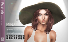 *ARGRACE* Wide Brim Straw Hat #MINAMO - Pastels