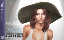 *ARGRACE* Wide Brim Straw Hat #MINAMO - Pops