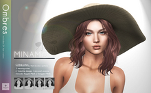 *ARGRACE* Wide Brim Straw Hat #MINAMO - Ombres