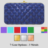 Cassandra Clutch - Blue (PBR)