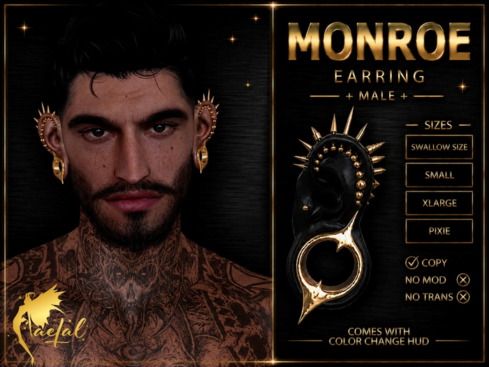 FaeTal - Monroe - Swallow S, XL & Pixie Male