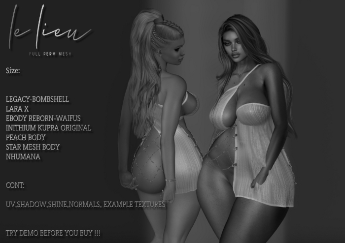 **LeLi**246**Dress **FULL PERM MESH**DEMO