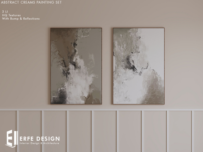 Abstract Creams Painting Set [Erfe Design] *